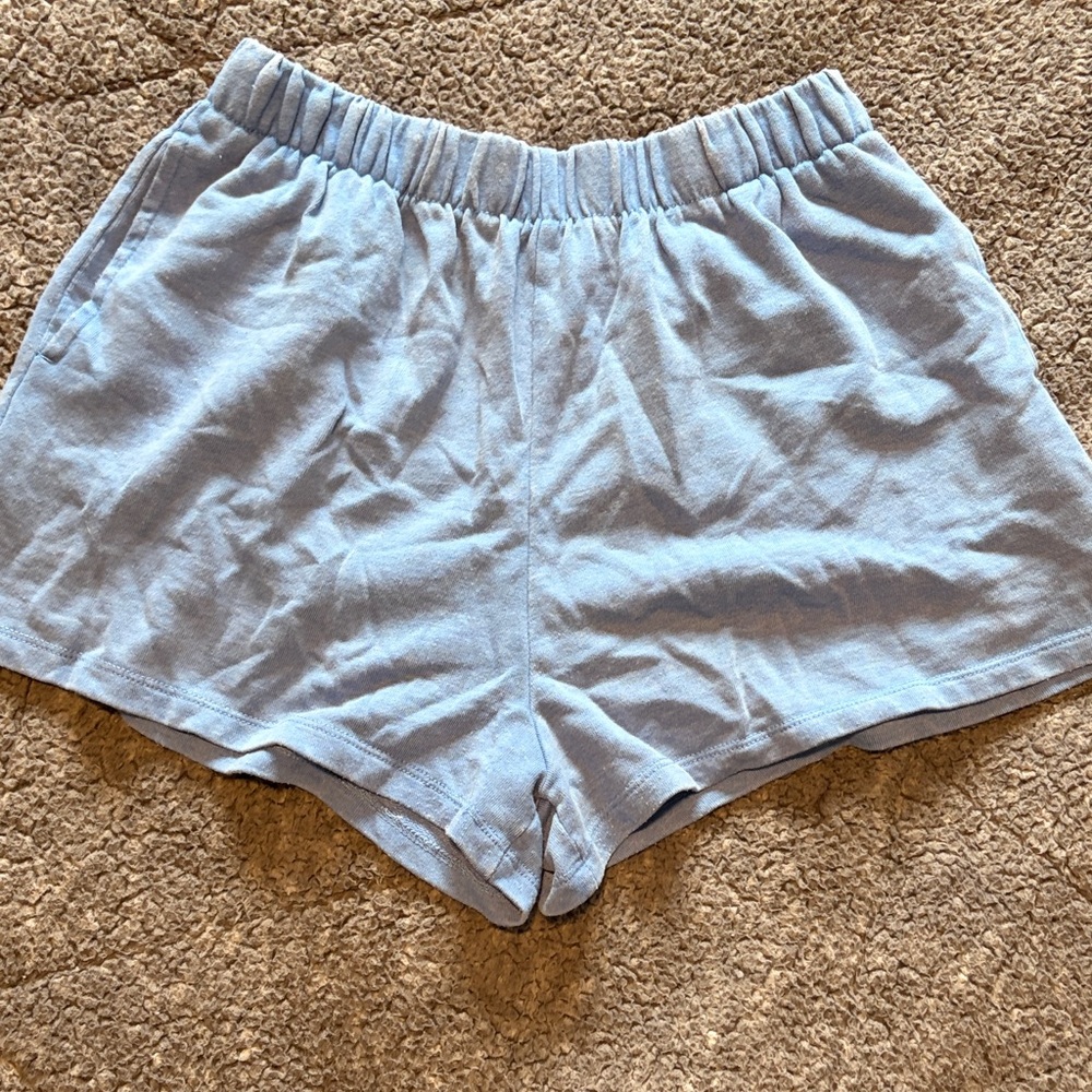 Garage Sky Blue Relaxed Shorts